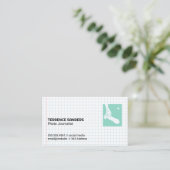 Camera | Rasterpapier | Journalistiek  Visitekaartje (Staand voorkant)