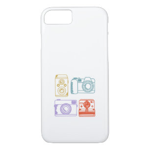 camera Retro Kleurpasta handtekening iPhone 8/7 Hoesje