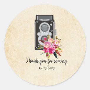 camera ronde sticker