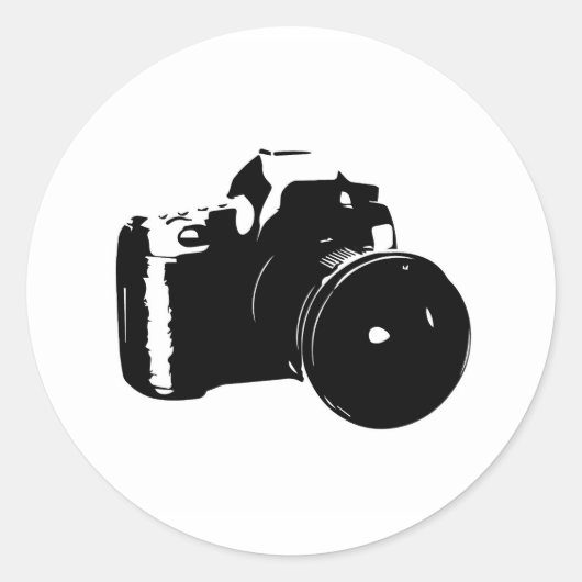  camera ronde sticker (Voorkant)
