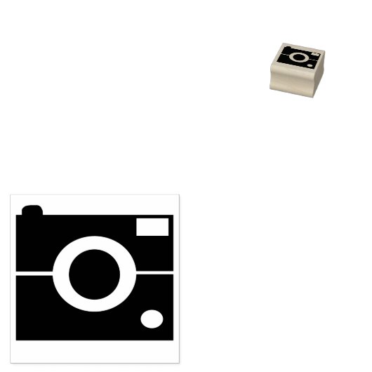 Camera Rubber Stamp Rubberstempel (Gestempeld)