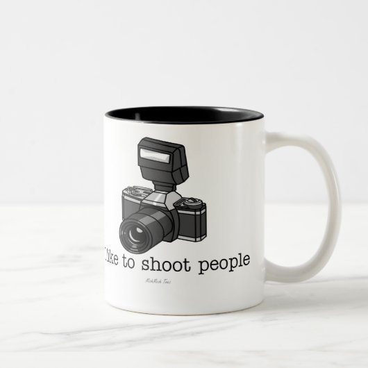 Camera Shoot Tweekleurige Koffiemok (Rechts)