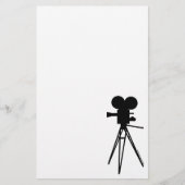 camera Silhouette Stationery Briefpapier (Voorkant)