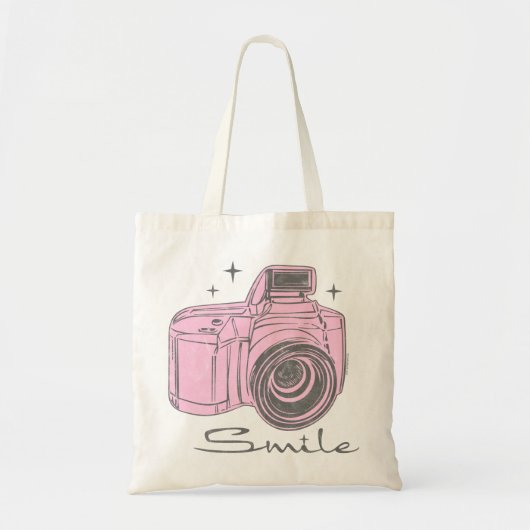 Camera Smile Bag Tote Bag (Voorkant)