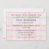 Camera Smile Birthday Uitnodiging (Achterkant)