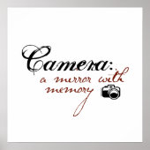 Camera: spiegelen met geheugen poster (Voorkant)