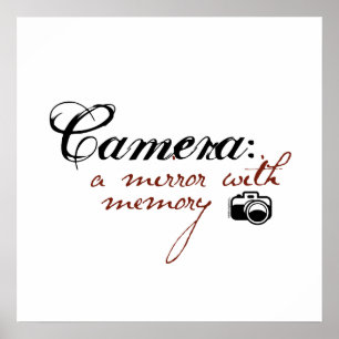 Camera: spiegelen met geheugen poster