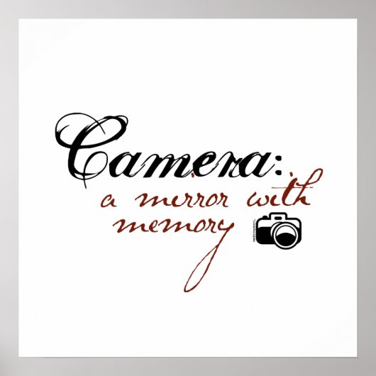 Camera: spiegelen met geheugen poster (Voorkant)