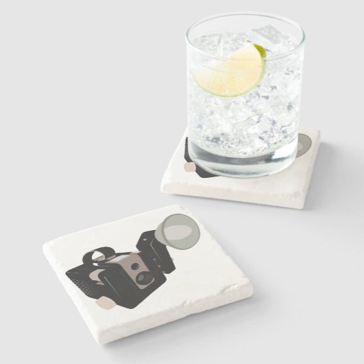  camera stenen onderzetter (Zijkant)