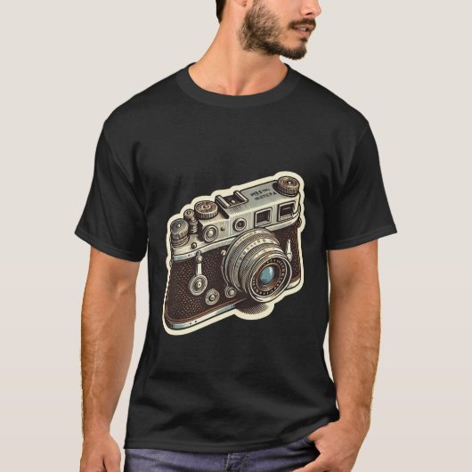 Camera Sticker - Fotografie Lover Decal T-shirt (Voorkant)