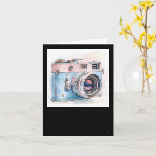 Camera-Sticker Kaart (Gele Bloem)