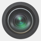 Camera-Sticker Ronde Sticker (Voorkant)