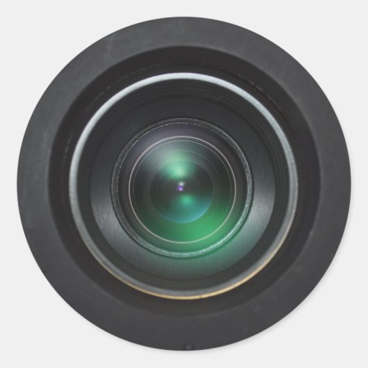 Camera-Sticker Ronde Sticker (Voorkant)