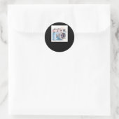 Camera-Sticker Ronde Sticker (Tas)