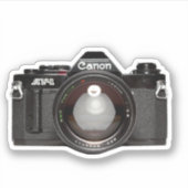  camera-Sticker Sticker (Voorkant)