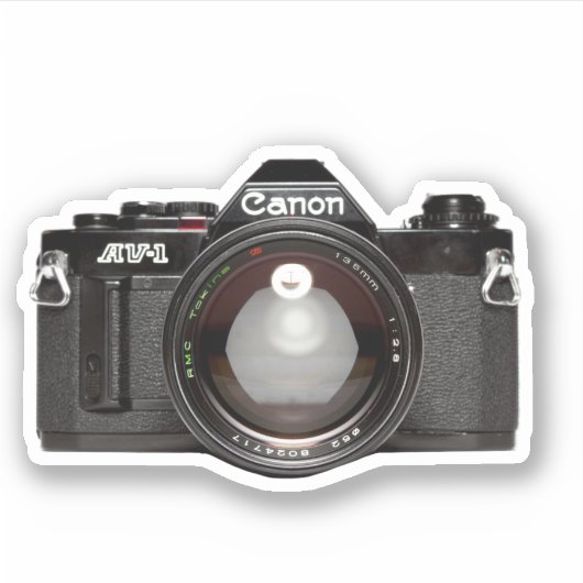  camera-Sticker Sticker (Voorkant)