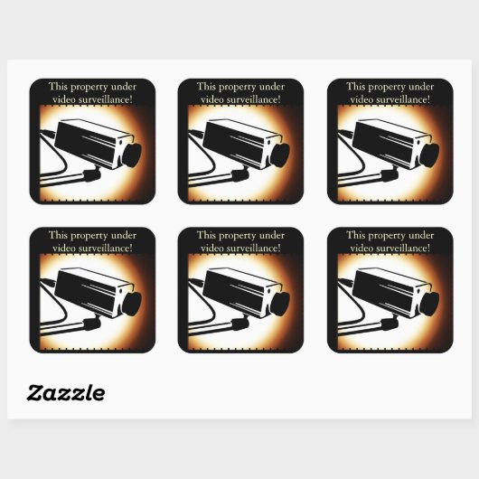 Camera Surveillance Beveiliging Stickers (Vel)