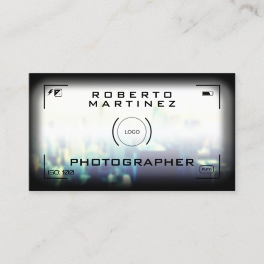 Camera target faux visitekaartje (Voorkant)