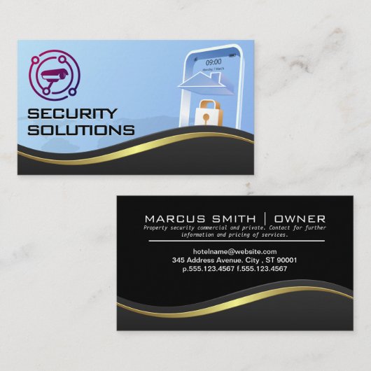 Camera | Tech Cyber Security Visitekaartje (Voorkant / Achterkant)