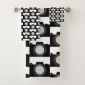 Camera thema badhanddoek set bad handdoek (Insitu)