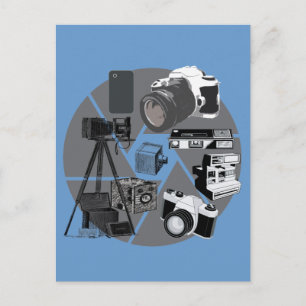 Camera Time Collage Briefkaart