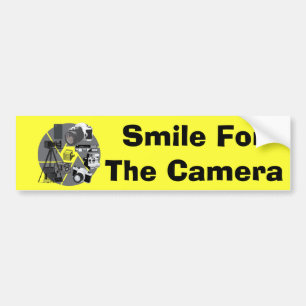 Camera Time Collage Bumpersticker