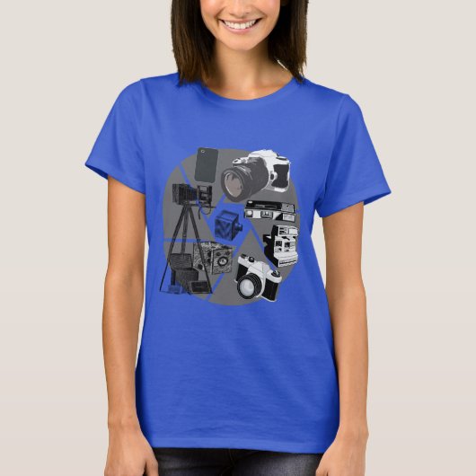 Camera Time Collage T-shirt (Voorkant)