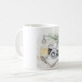 Camera Tropical Leaves Koffiemok (Voorkant links)