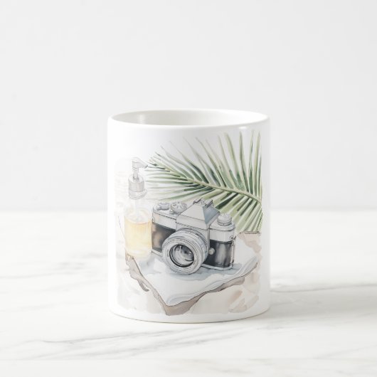 Camera Tropical Leaves Koffiemok (Center)