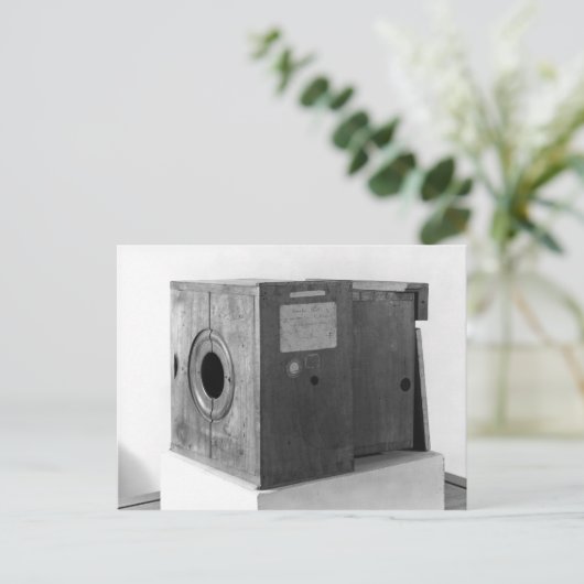 Camera van Joseph Nicephore Niepce, c.1816-22 Briefkaart (Staand voorkant)