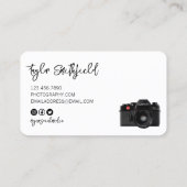 camera Verf Splatter Fotografie Business Visitekaartje (Achterkant)