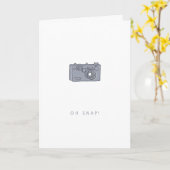 Camera - Verminderde verjaardag| Onverwachte groet Kaart (Gele Bloem)