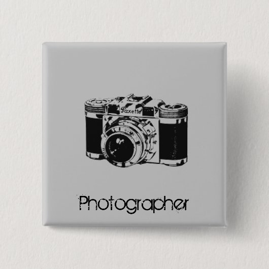 Camera Vierkante Button 5,1 Cm (Voorkant)