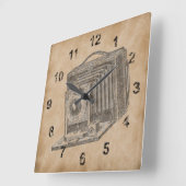  camera vierkante klok (Hoek)