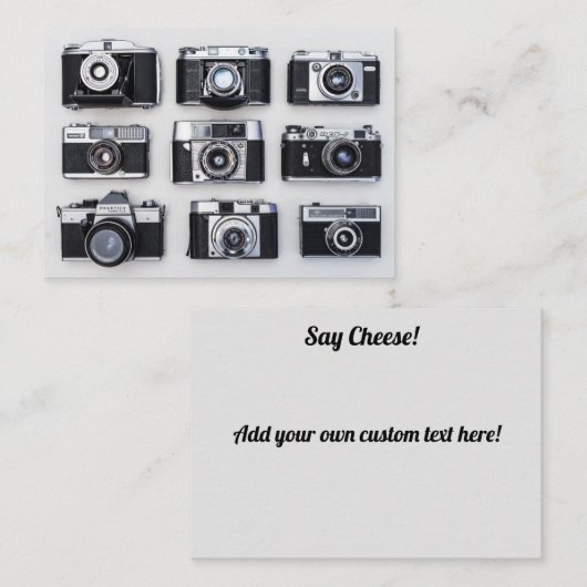 camera visitekaartje (Voorkant / Achterkant)