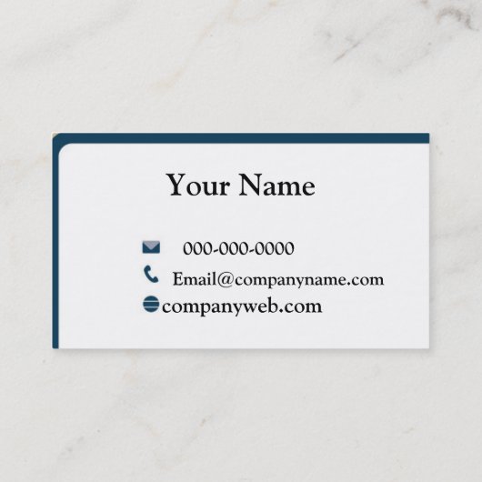 Camera Visitekaartje (Achterkant)