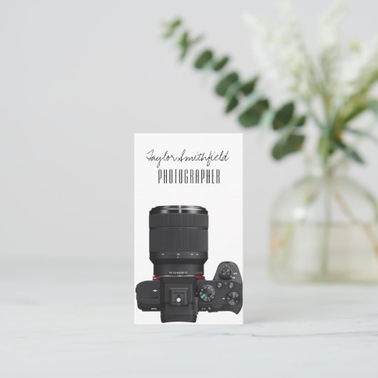 Camera Visitekaartje (Staand voorkant)