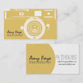 Camera-Visitekaartjes | Fotografie Visitekaartje (Voorkant / Achterkant)