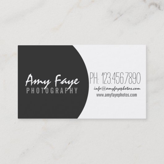 Camera-Visitekaartjes | Fotografie Visitekaartje (Achterkant)