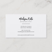 Camera-Visitekaartjes | Fotografie Visitekaartje (Achterkant)