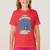 camera voor octopusfotografen t-shirt (Voorkant)