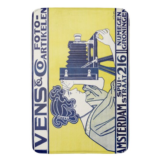 Camera Vrouw, Fotograaf, Van Caspel Badmat (Voorkant Verticaal)