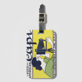 Camera Vrouw, Fotograaf, Van Caspel Bagagelabel (Voorkant (verticaal))