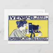 Camera Vrouw, Fotograaf, Van Caspel Briefkaart (Voorkant / Achterkant)