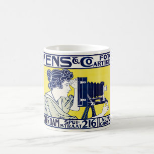 Camera Vrouw, Fotograaf, Van Caspel Koffiemok