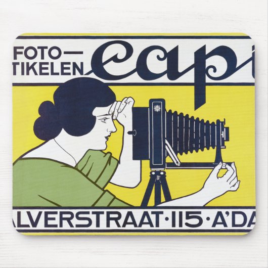 Camera Vrouw, Fotograaf, Van Caspel Muismat (Voorkant)