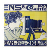 Camera Vrouw, Fotograaf, Van Caspel Tegeltje (Voorkant)