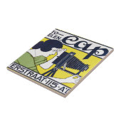 Camera Vrouw, Fotograaf, Van Caspel Tegeltje (Zijkant)