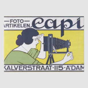 Camera Vrouw, Fotograaf, Van Caspel Tissuepapier
