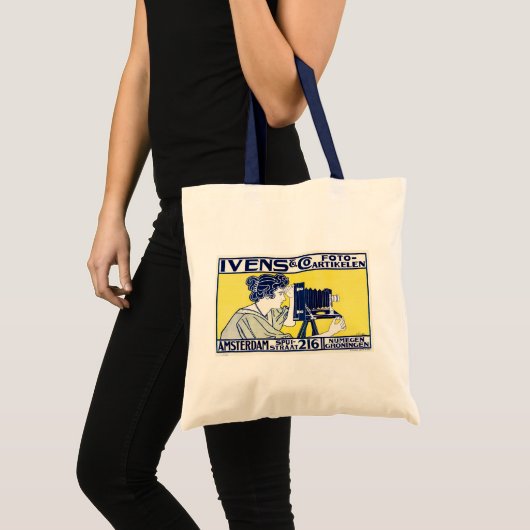 Camera Vrouw, Fotograaf, Van Caspel Tote Bag (Voorkant (product))